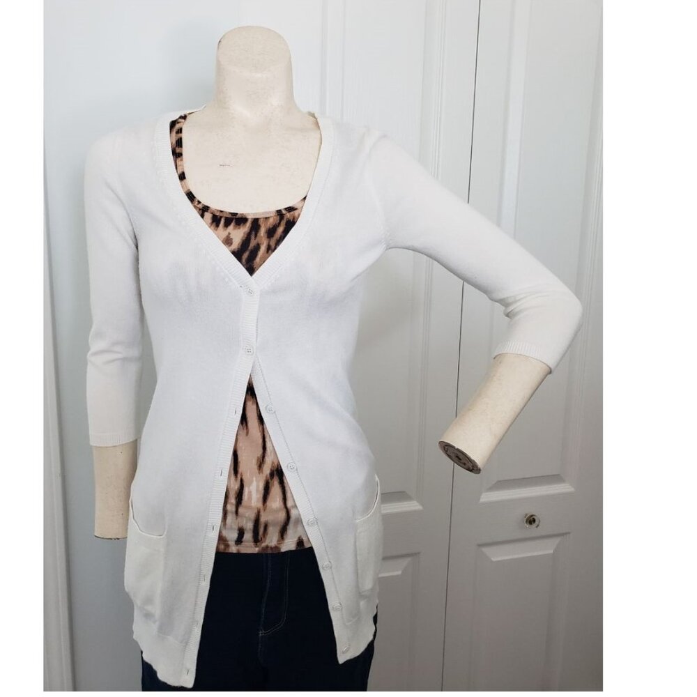 Dynamite White Cardigan XS